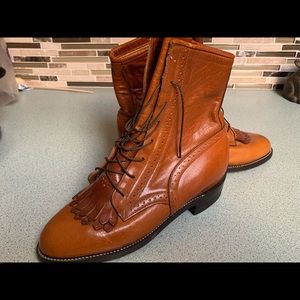 Justin Lace Up Boots